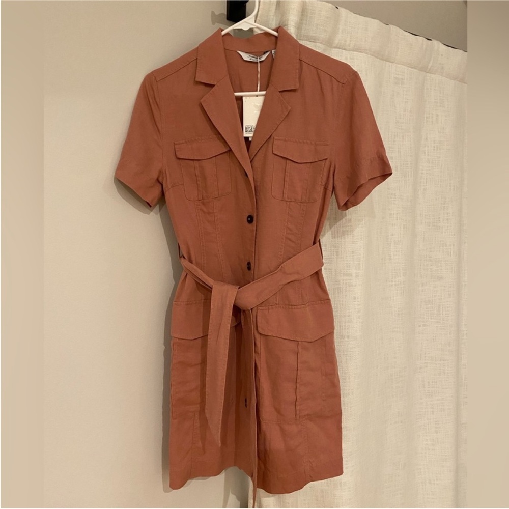 & other stories tencel utility dress, size 6